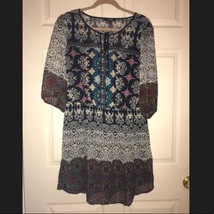 NWOT Funky Patterned Dress